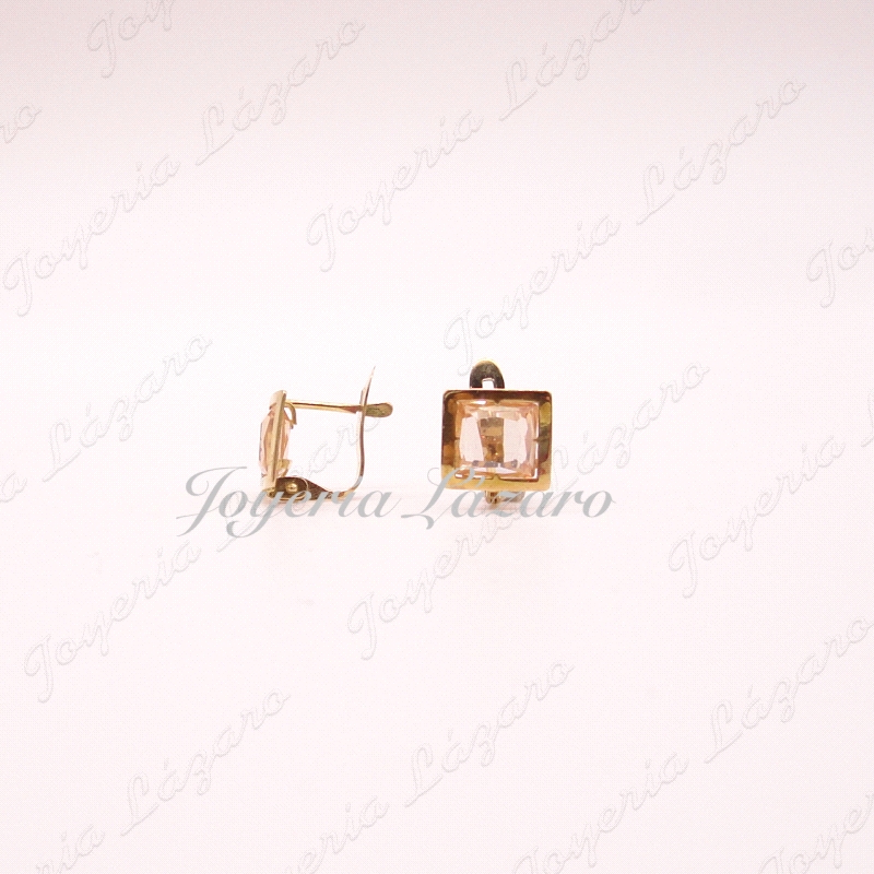 PEND. 18KTS PRES.CUADRADO VERD.