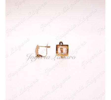 PEND. 18KTS PRES.CUADRADO VERD.