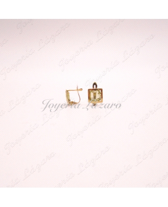 PEND. 18KTS PRES.CUADRADO VERD.