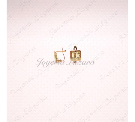 PEND. 18KTS PRES.CUADRADO VERD.