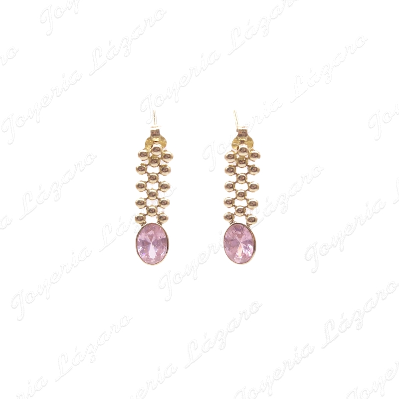 PEND. LARGOS ORO 18 KTS CADENA  PANTER+ ROSA DE FRANCIA OVAL