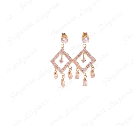 PEND. 18KTS PRES. LARGO ROMBO +LAGRIMAS