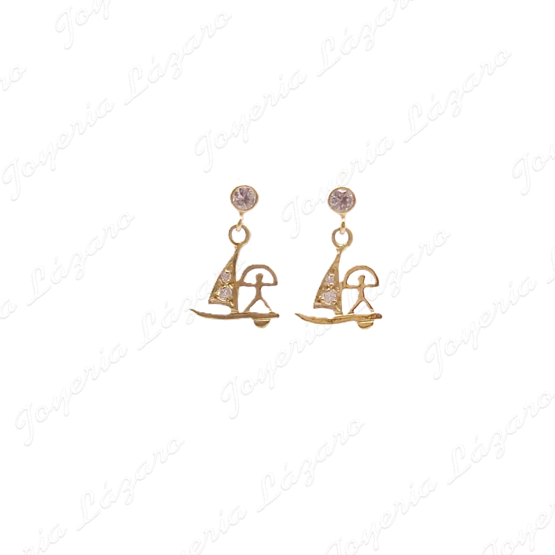 PEND. 18KTS LARGOS INDALO SOBRE TABLA SURF