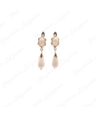 ORO 18 KTS PEND. CHUPONES BLANCOS CARITA 6X4+CHUPON SIN LAZO