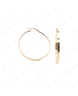 PEND. AROS ORO 18 KTSTABLA LISAS 3X46MM EXT