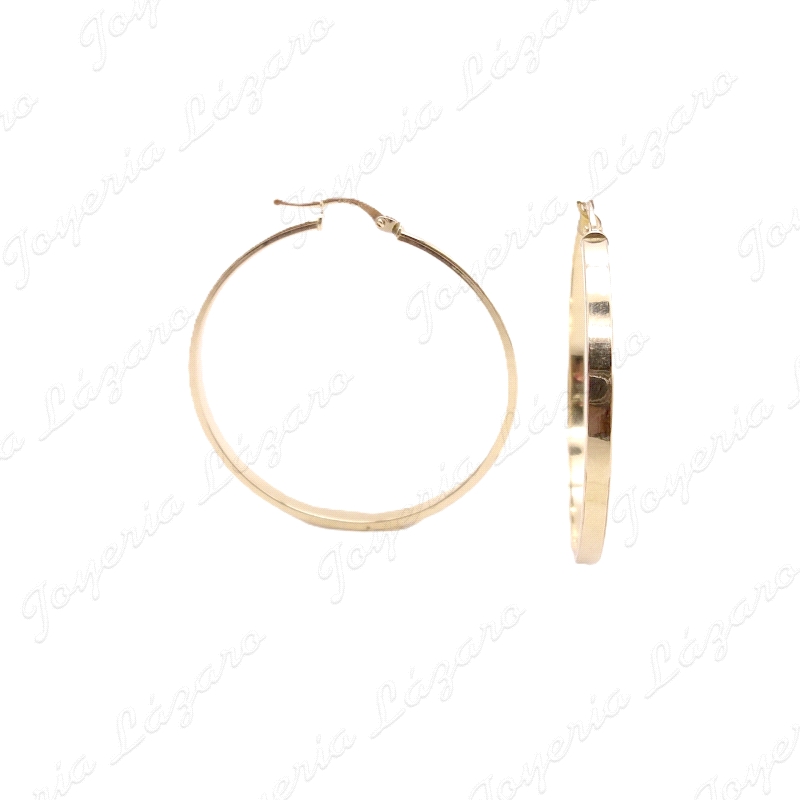 PEND. AROS ORO 18 KTSTABLA LISAS 3X46MM EXT