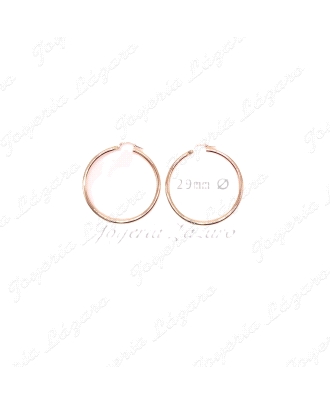 PEND. AROS ORO 18 KTS TUBO LISO 2MM X30 EXT