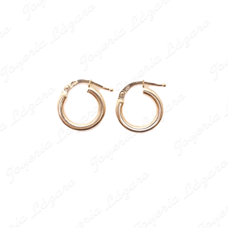 PEND. AROS ORO 18 KTS TUBO 2MMX 8MM INTERIOR