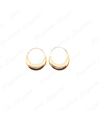 PEND. AROS ORO 18 KTS MORCILLAS 5MM GROSOR X 18MM EXT.