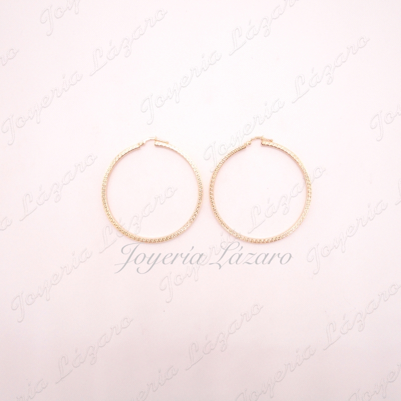 PEND. AROS ORO 18 KTS TUBO LISO 2X25MM