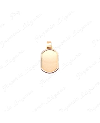 PLACA ORO 18 KTS 18X30MM  MARCO