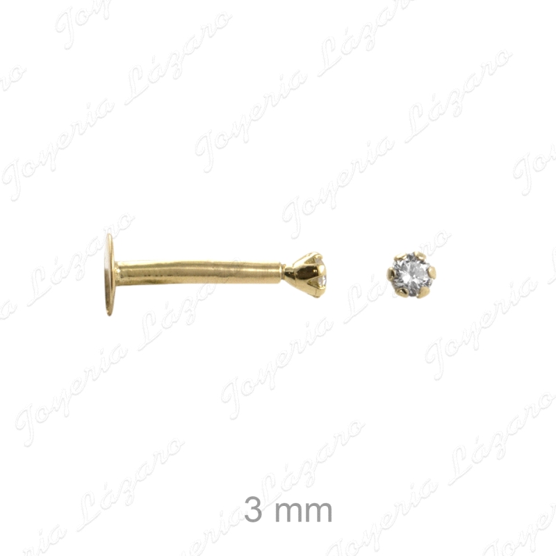 ORO 18 KTS PIERCING CIRCO GARRA PQ.