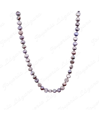 PERLAS CULTIVADA COLOR TAHITI ORO 18 KTS CIERRE MARINERO