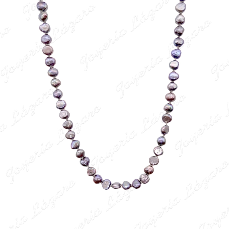 PERLAS CULTIVADA COLOR TAHITI ORO 18 KTS CIERRE MARINERO