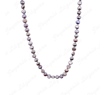 PERLAS CULTIVADA COLOR TAHITI ORO 18 KTS CIERRE MARINERO