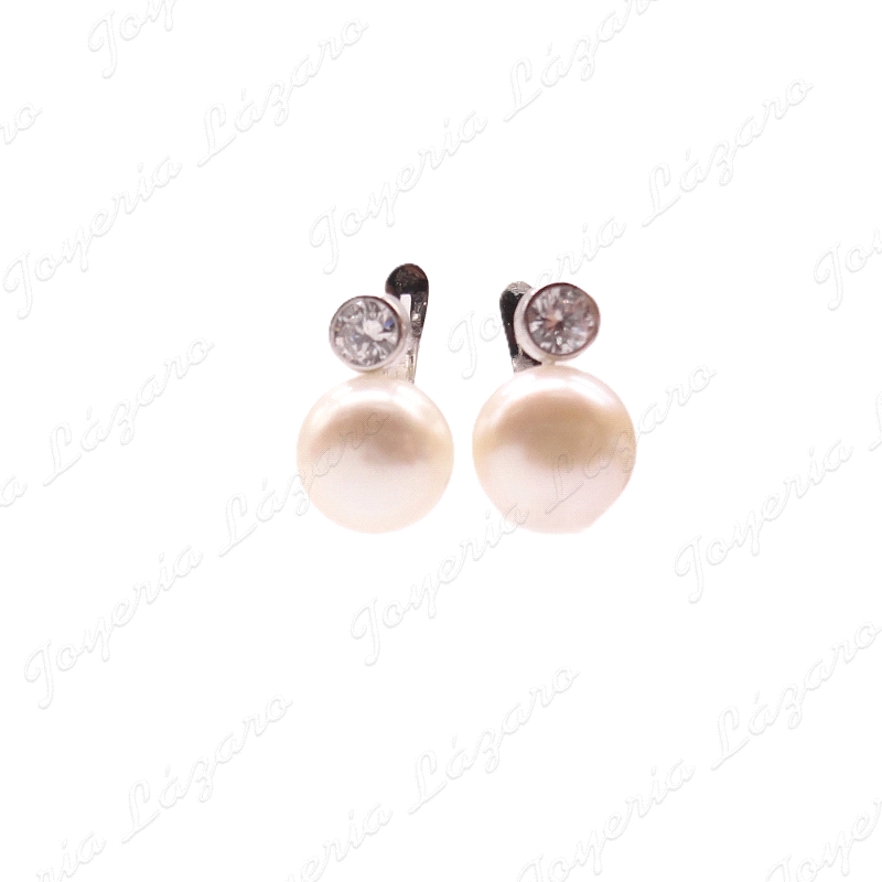 PEND. 18KT BL. TU Y YO PERLA NATURAL 9MM