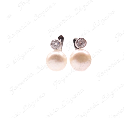 PEND. 18KT BL. TU Y YO PERLA NATURAL 9MM