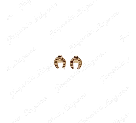 PEND. ORO 18 KTS HERRADURA 7X9 PRESION