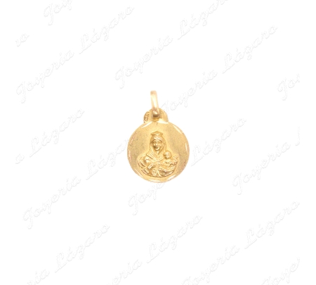 MEDALLA ORO 18 KTS ESCAPULARIO 13MM