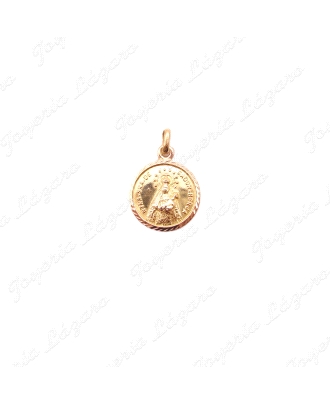 MEDALLA ORO 18 KTS NUESTRA SRA. DE GADOR  BERJA 17MM
