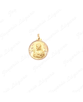 MEDALLA ORO 18 KTS ESCAPULARIO 22 MM