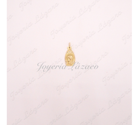 ORO 18 KTS MEDALLA V. NIÑA OVALADA CLASICA