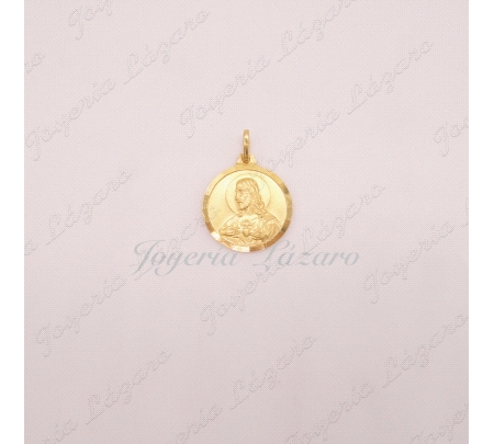 ORO 18 KTS MEDALLA ESCAPULARIO,V ANGUSTIAS