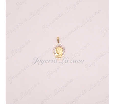 ORO 18 KTS MEDALLA V,NIÑA CIRCO