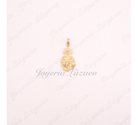 MEDALLA 18KTS VIRGEN MARIA PURISIMA MEDIANA