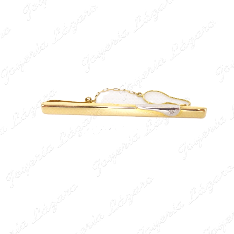 PILLACORBATA ORO BIC.18KTS BRILLANTE