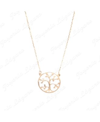 GARGANTILLA 43CM ORO 18 KTS ARBOL DE LA VIDA 15MM