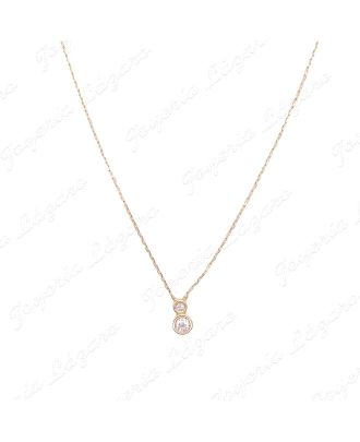 GARGANTILLA ORO 18 KTS DOS CUAJOS 4+1.5MM