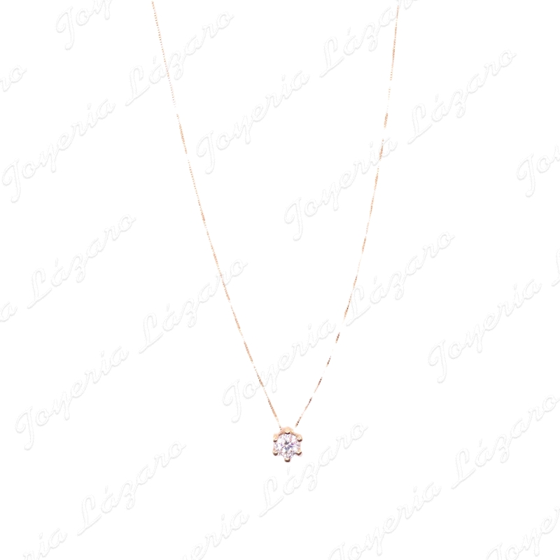 GARGANTILLA ORO 18 KTS CIRCONITA 6MM 6 GARRAS