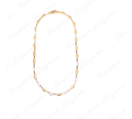 GARGANTILLA 18KTS CUAJOS+CIRCO.