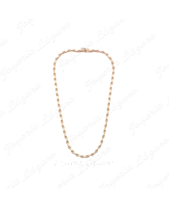 GARGANTILLA 18KTS SEMIRIGIDA MATE/BRILLO