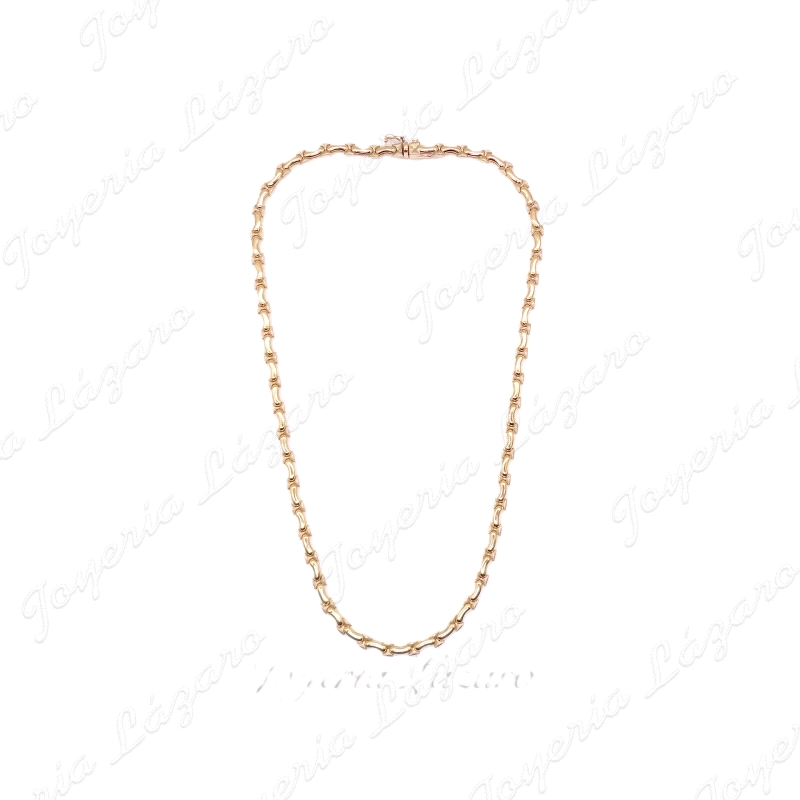 GARGANTILLA 18KTS SEMIRIGIDA MATE/BRILLO