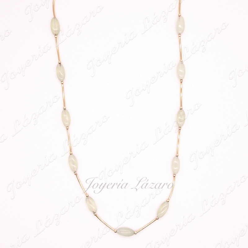 GARGANTILLA 18KTS CUARZOS VERDE PASADOS