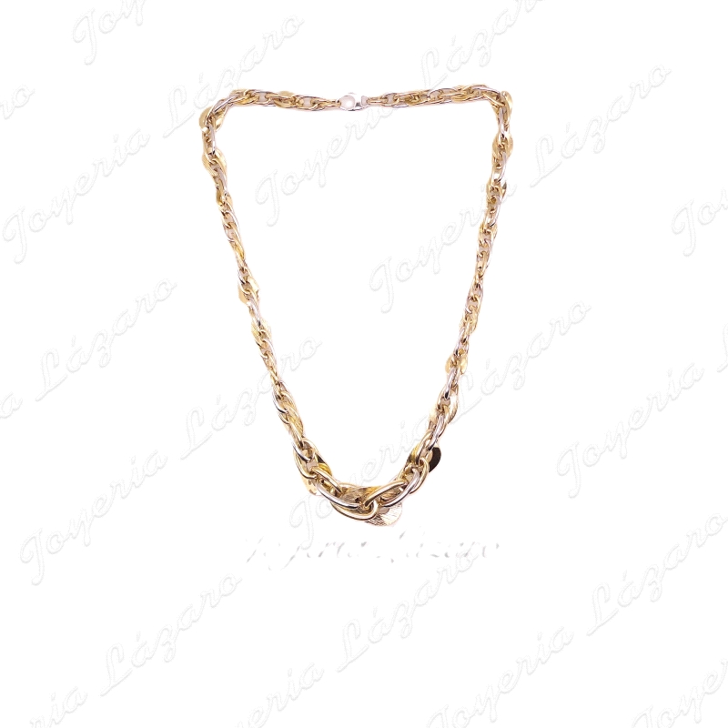 GARGANTILLA 18KTS  BIBOLOR ITALIANO