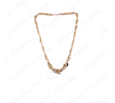 GARGANTILLA 18KTS  BIBOLOR ITALIANO