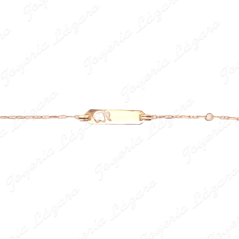 PULSERA/PLACA 18KTS NIÑ@