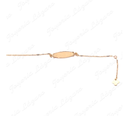 PULSERA/PLACA 18KTS NIÑ@
