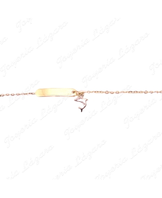 PULSERA/PLACA 18KTS NIÑ@