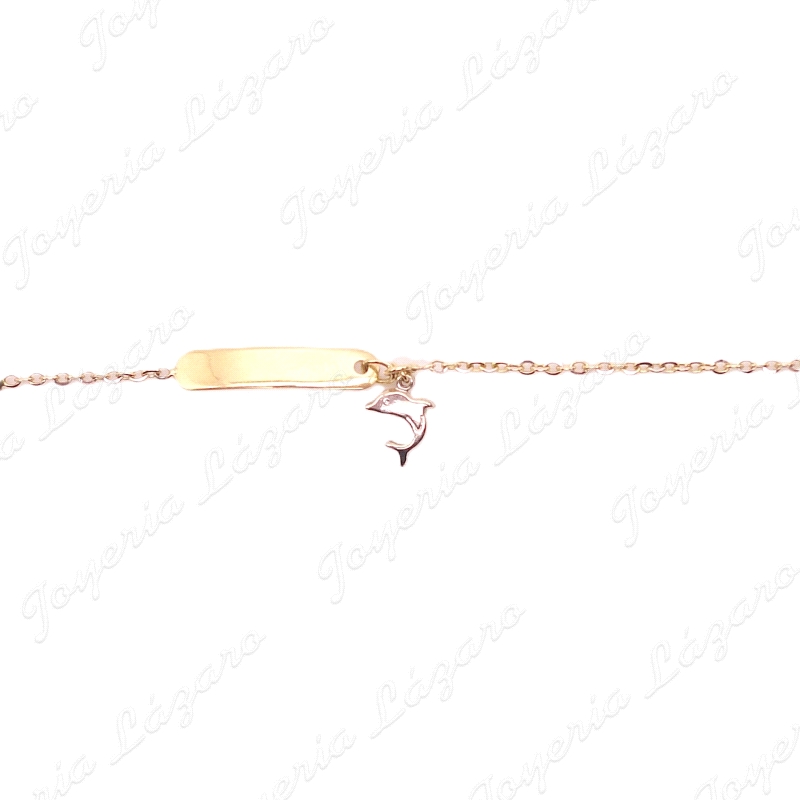 PULSERA/PLACA 18KTS NIÑ@