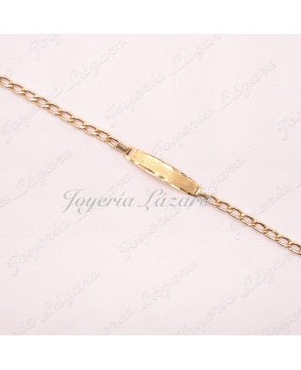 PULSERA/PLACA 18KTS NIÑ@