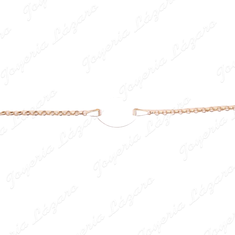 ESCLAVA BEBE ORO 18 KTS PLACA OVAL ROLO