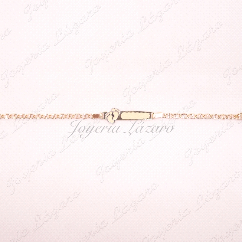 ESCLAVA BEBE ORO 18 KTS PIECECITOS