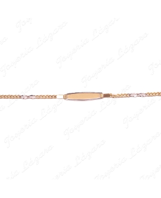 ORO 18 KTS ESCLAVA BEBE  CADENA BIC.