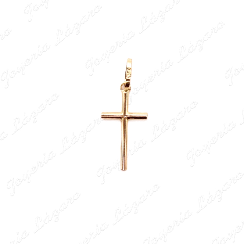 CRUZ ORO 18 KTS  TUBO 1.5MM 9X17MM