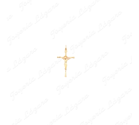 CRUZ ORO 18 KTS CON CRISTO 20X30