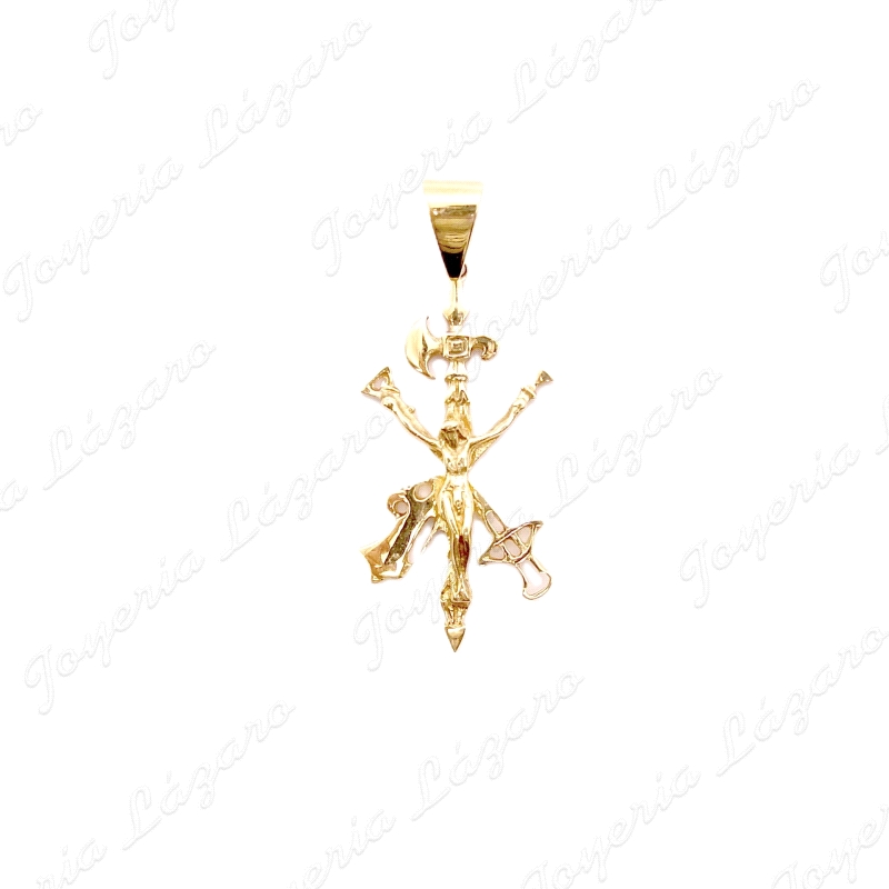 ORO 18 KTS CRUZ LEGION GRANDE